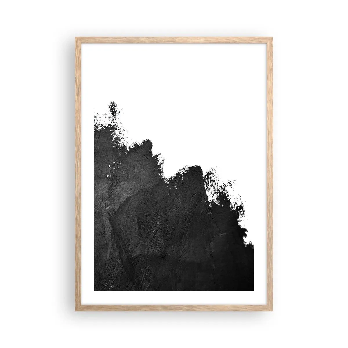 Póster en marco roble claro - Elementos: tierra - 50x70 cm