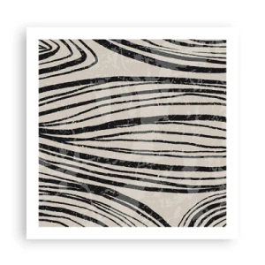 Póster - Salpicadura de líneas - 60x60 cm