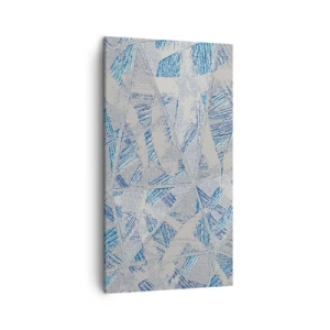 Cuadro sobre lienzo - Impresión de Imagen - En un laberinto gris azulado - 45x80 cm