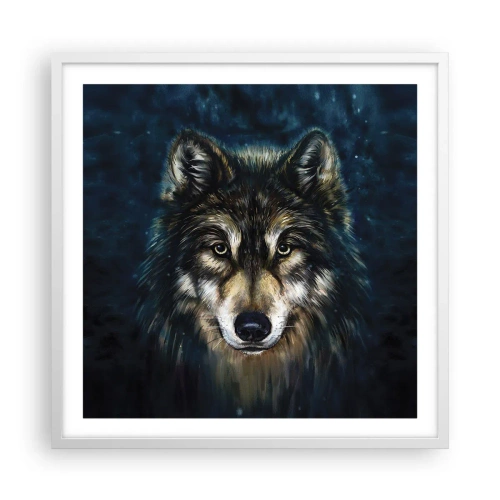 Póster en marco blanco - ¿Alfa? Y omega - 60x60 cm