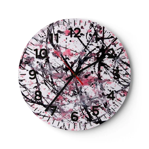 Reloj de pared - Reloj de vidrio - La fugacidad de la vida - 30x30 cm