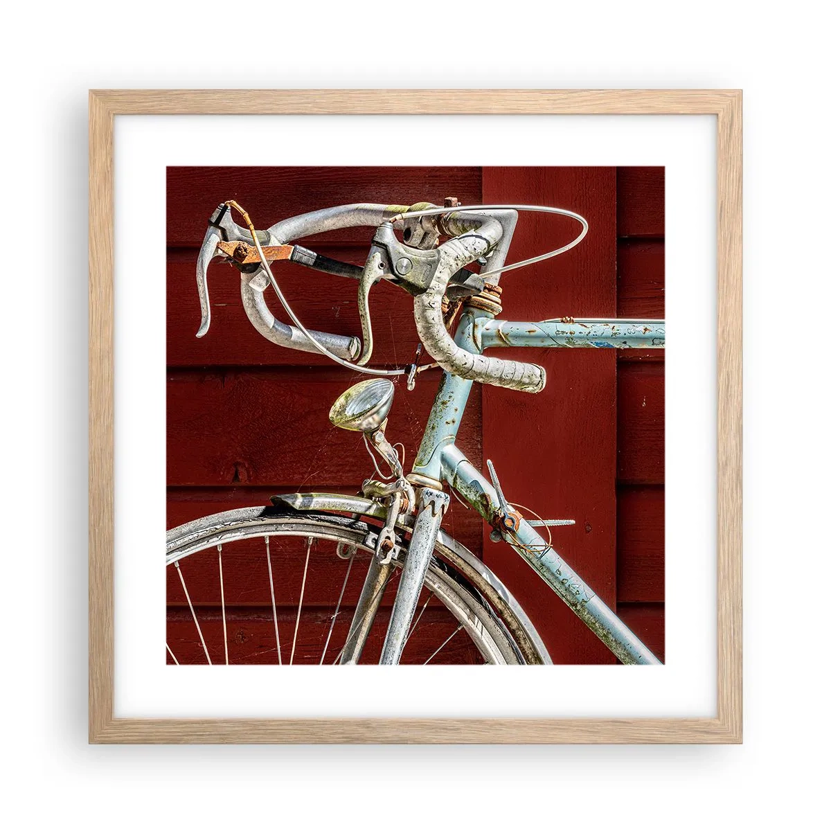 Póster en marco roble claro - Creada para las victorias - 40x40 cm