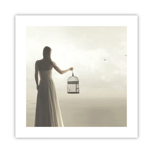 Póster - Sé libre - 40x40 cm