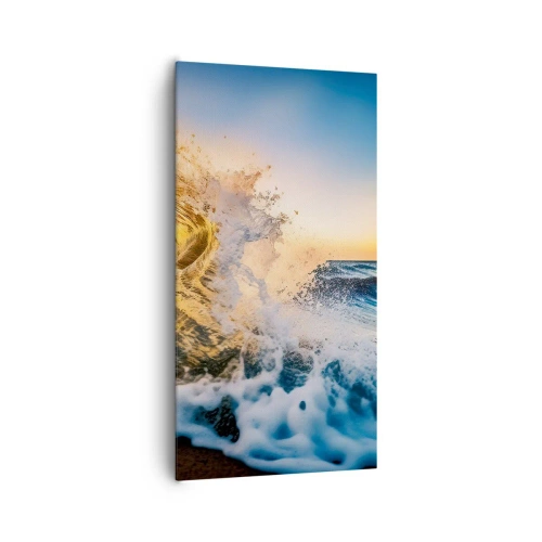 Cuadro sobre lienzo - Impresión de Imagen - Jugando en la arena - 65x120 cm