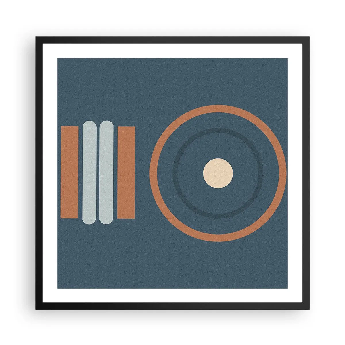 Póster en marco negro - La esencia de las cosas - 60x60 cm