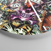 Esfera sin numeración, con rayas