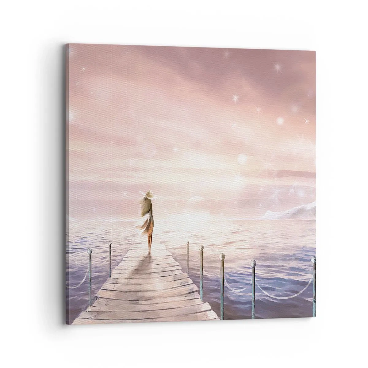 Cuadro sobre lienzo - Impresión de Imagen - A la luz de un sueño - 70x70 cm