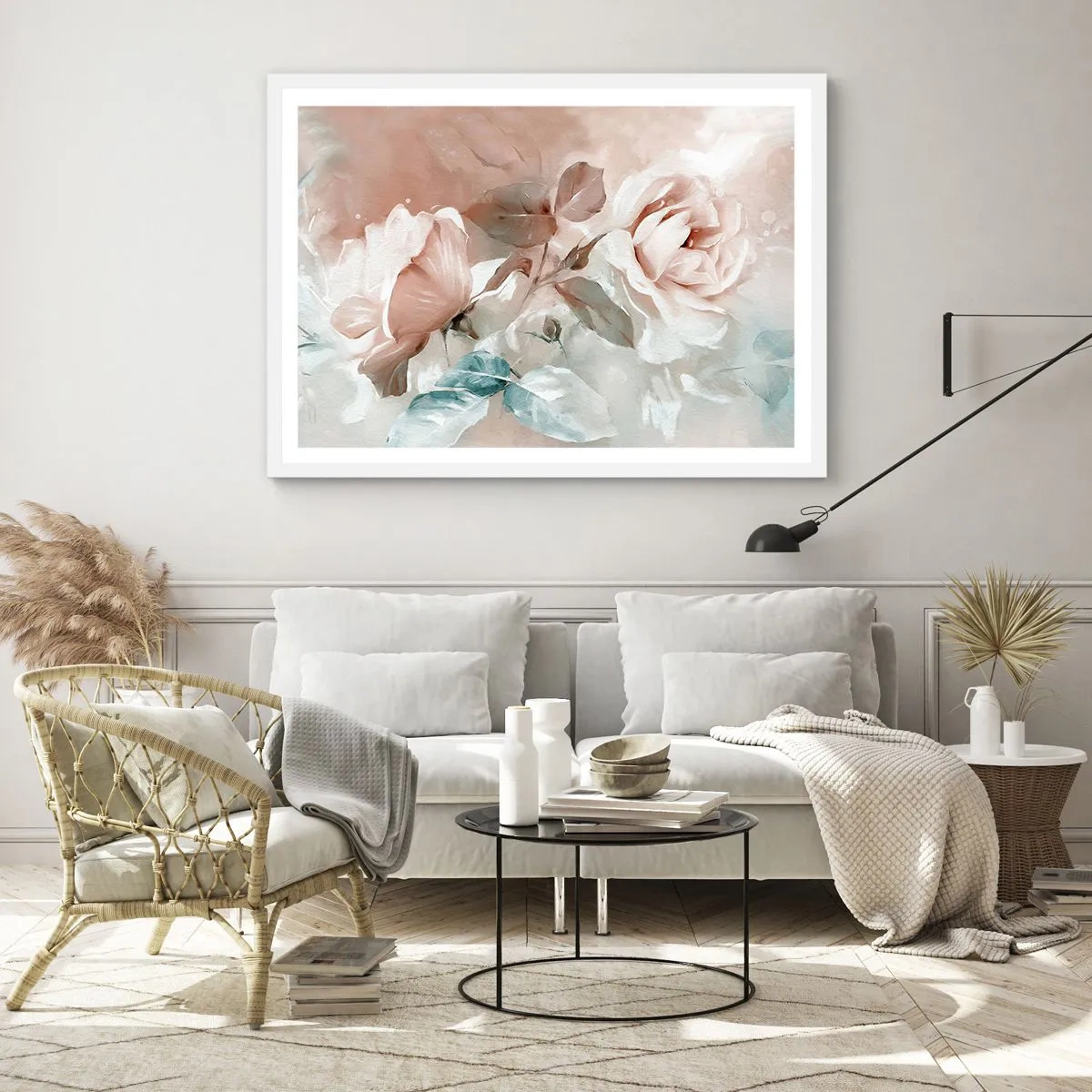 Póster en marco blanco - El espíritu del romanticismo - 50x40 cm