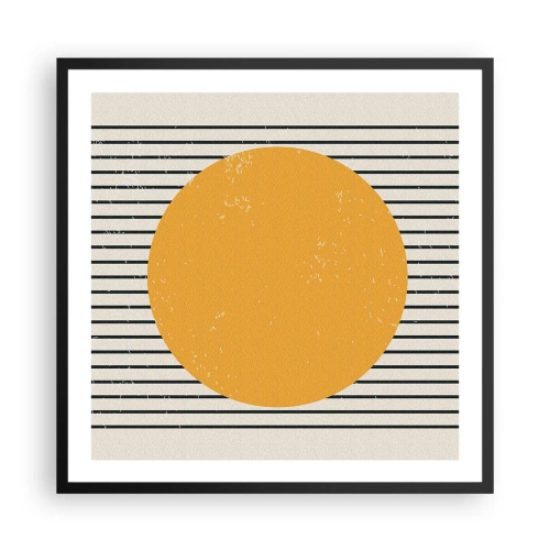 Póster en marco negro - El poder de la sencillez - 60x60 cm