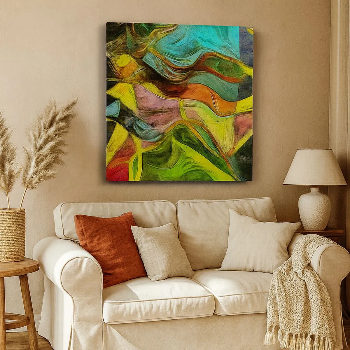 Cuadro sobre lienzo - Impresión de Imagen - El movimiento es la vida - 30x30 cm