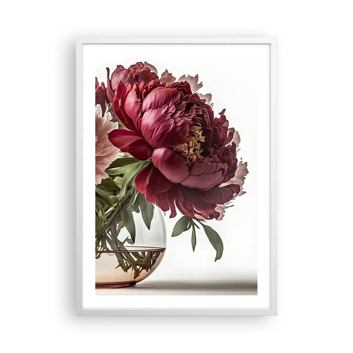 Póster en marco blanco - En plena floración de la belleza - 50x70 cm