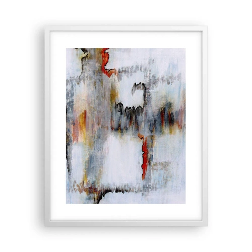 Póster en marco blanco - Abstracto sobre el agua - 40x50 cm