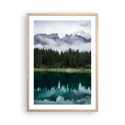 Póster en marco roble claro - Calla, calla, no despertemos al agua dormida.... - 50x70 cm