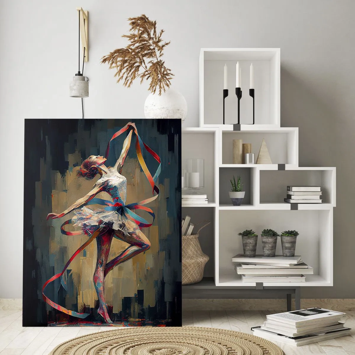 Cuadro sobre vidrio - Impresiones sobre Vidrio - Baile con lazo - 80x120 cm