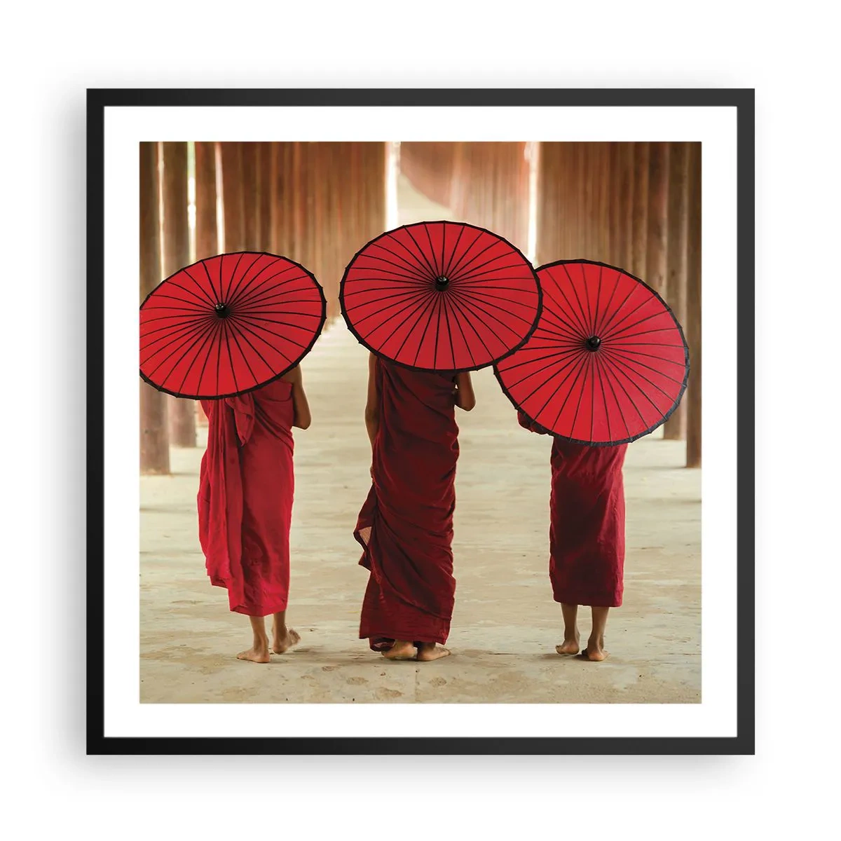 Póster en marco negro - En el camino a la Tierra Pura - 60x60 cm