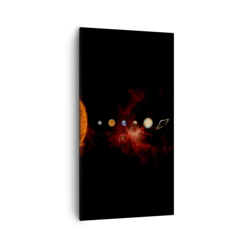 Cuadro sobre lienzo - Impresión de Imagen - Nuestro barrio - 55x100 cm