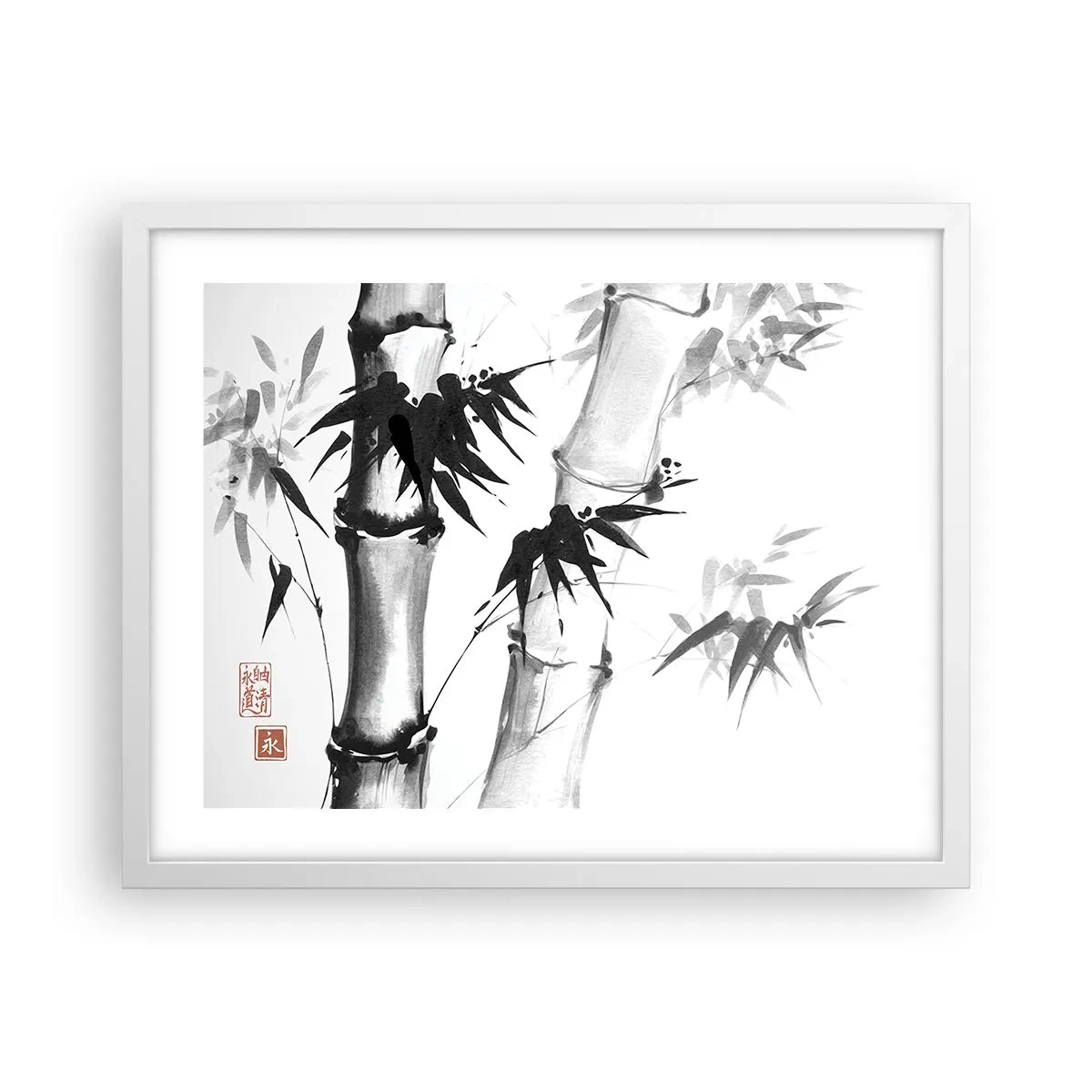 Póster en marco blanco - Primer plano de Oriente - 50x40 cm