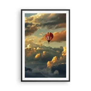 Póster en marco negro - Vuelo porque quiero - 61x91 cm