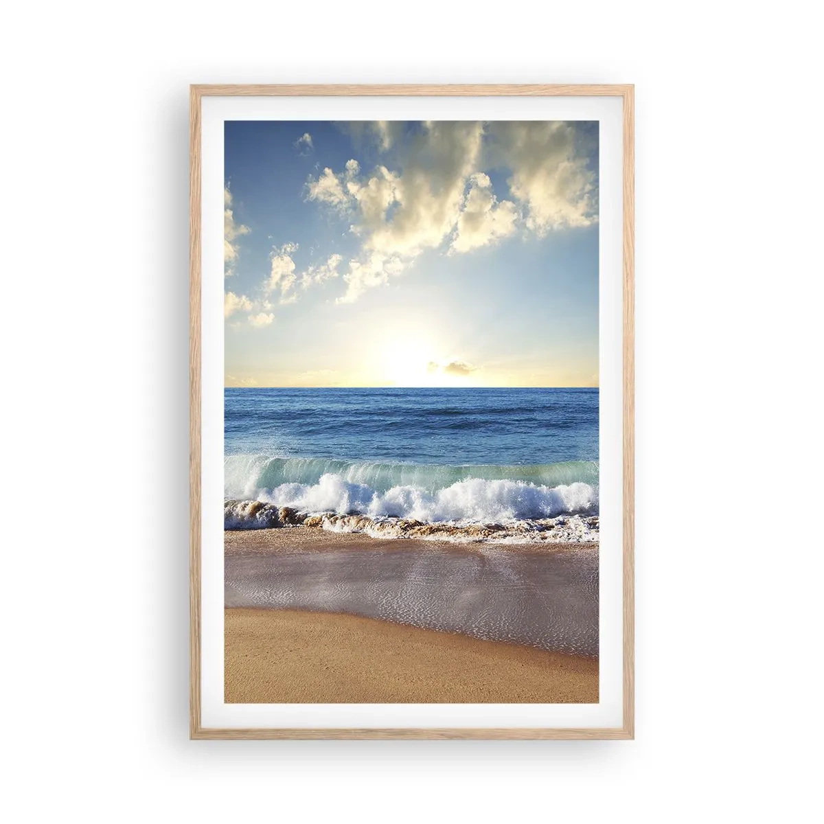 Póster en marco roble claro - Movimiento y quietud al mismo tiempo - 61x91 cm