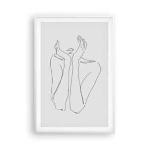 Póster en marco blanco - Con qué sueñan las mujeres - 61x91 cm