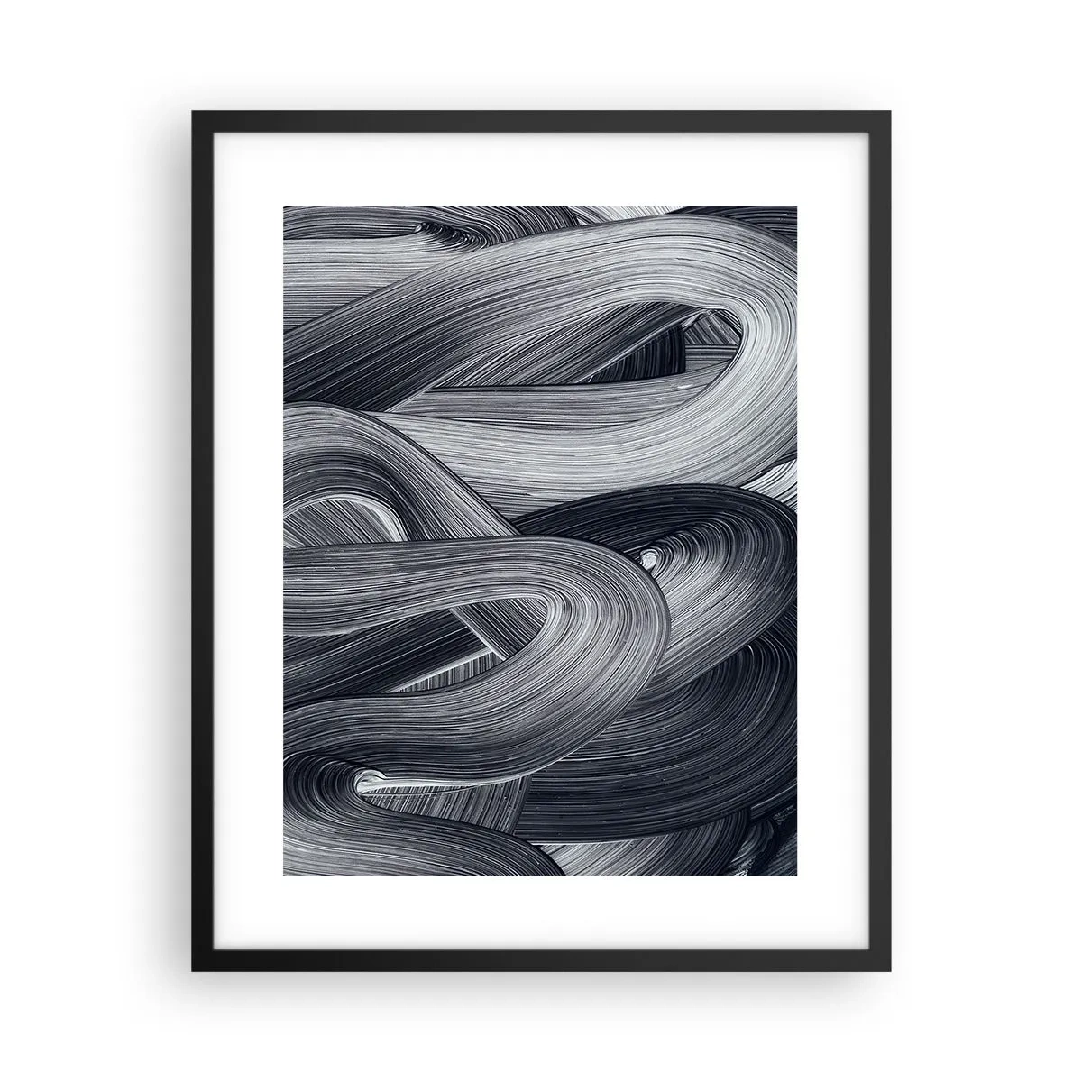 Póster en marco negro - La fluidez de la realidad - 40x50 cm