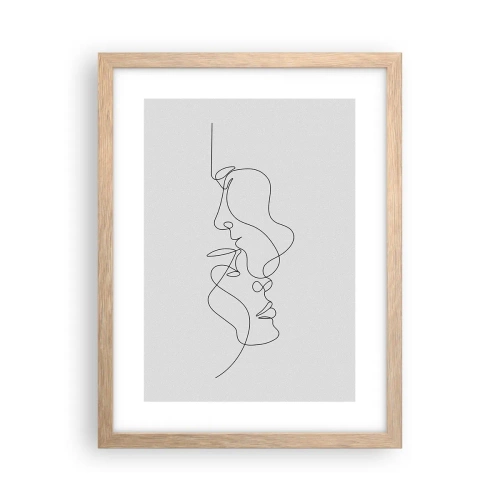 Póster en marco roble claro - El calor de los deseos lúgubres - 30x40 cm