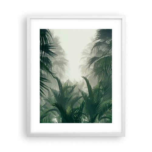 Póster en marco blanco - Misterio tropical - 40x50 cm