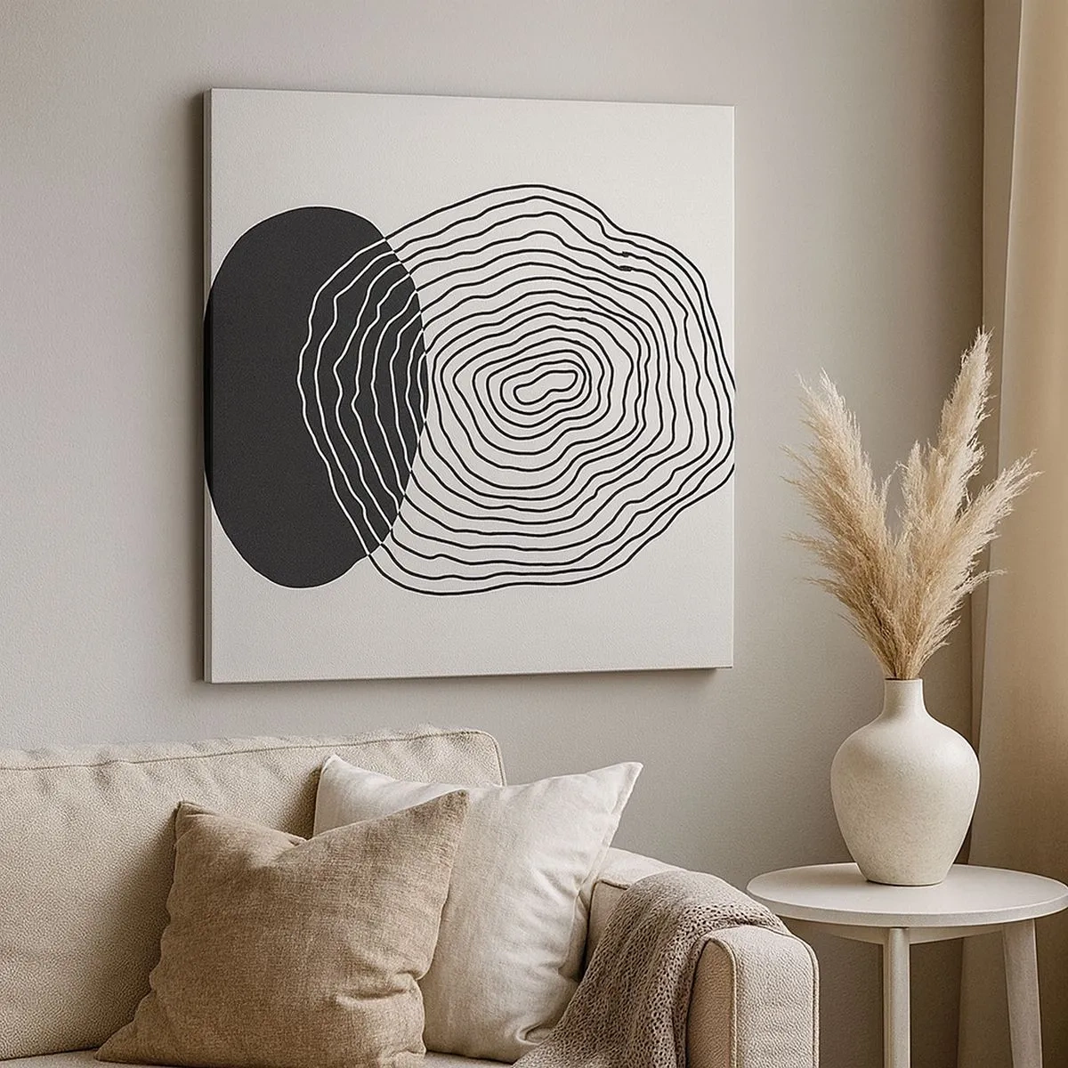 Cuadro sobre lienzo - Impresión de Imagen - Persistencia y vibración - 30x30 cm