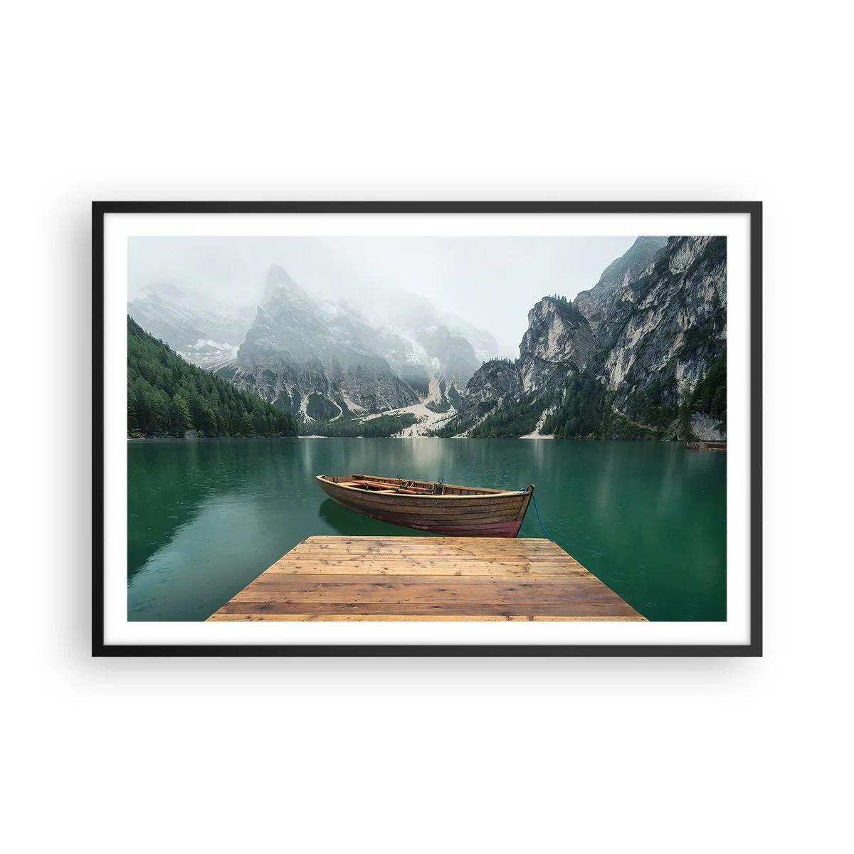 Póster en marco negro - Paisaje inolvidable - 91x61 cm