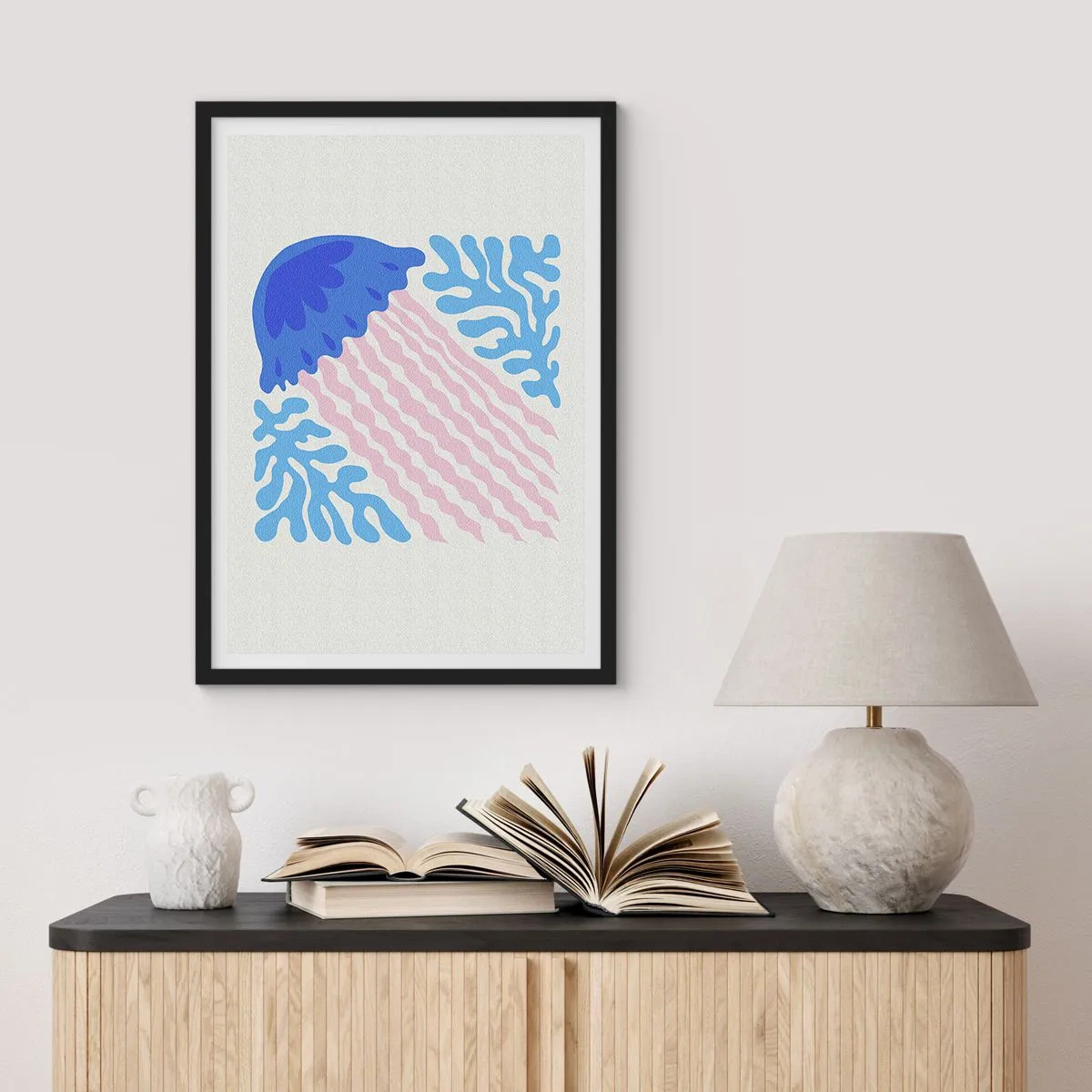Póster en marco negro - Como de otro mundo - 61x91 cm