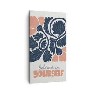 Cuadro sobre lienzo - Impresión de Imagen - Crece y florece - 45x80 cm