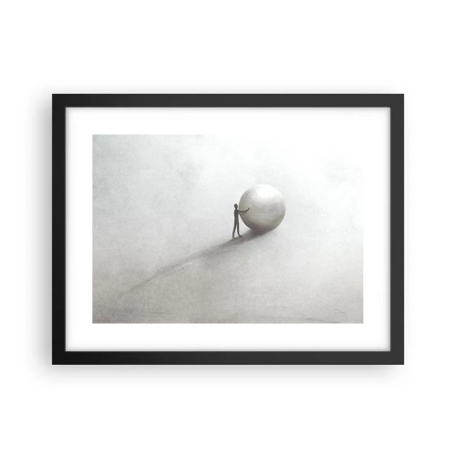 Póster en marco negro - El juego de la vida - 40x30 cm