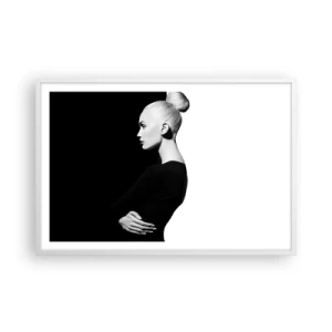Póster en marco blanco - Simplemente femenina - 91x61 cm