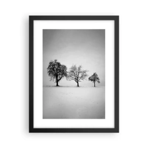 Póster en marco negro - ¿Con qué sueñan? - 30x40 cm