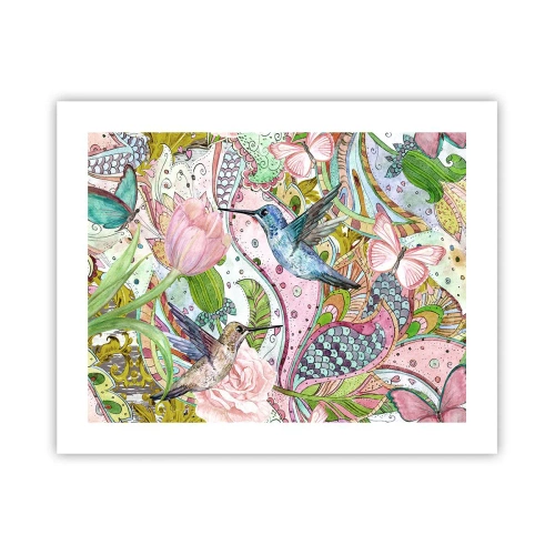 Póster - Enredado en las vides - 50x40 cm