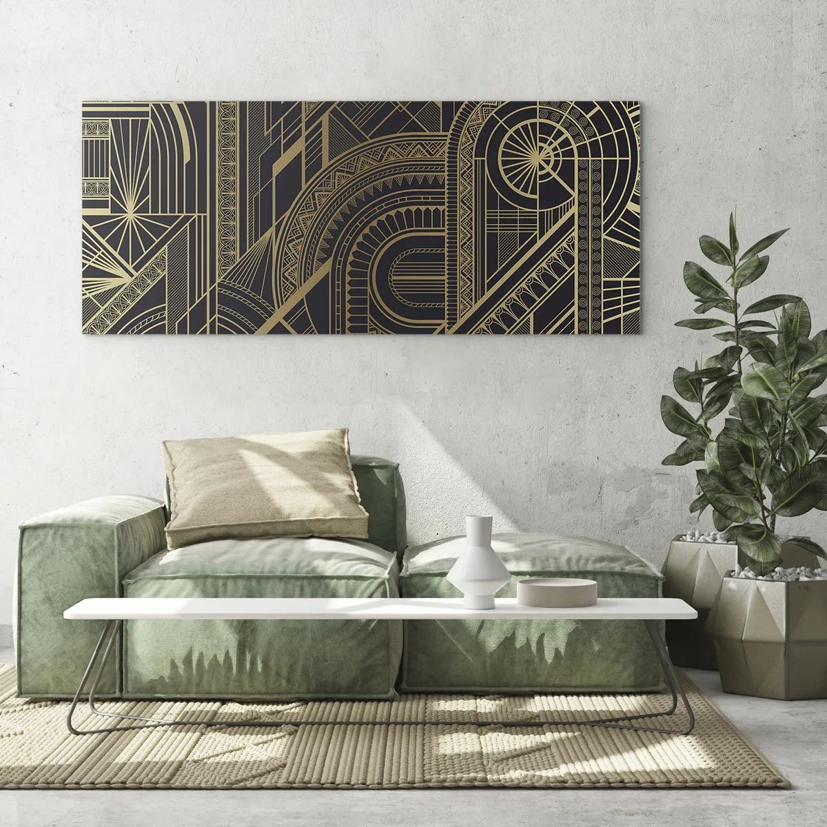 Cuadro sobre vidrio - Impresiones sobre Vidrio - Conceptos, ideas, planes - 100x40 cm