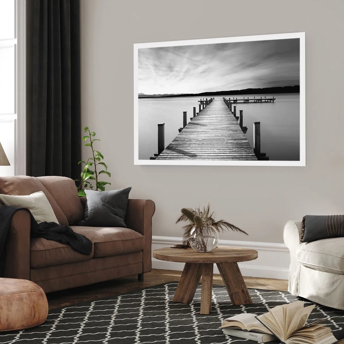 Póster - En el lago de la paz - 50x40 cm