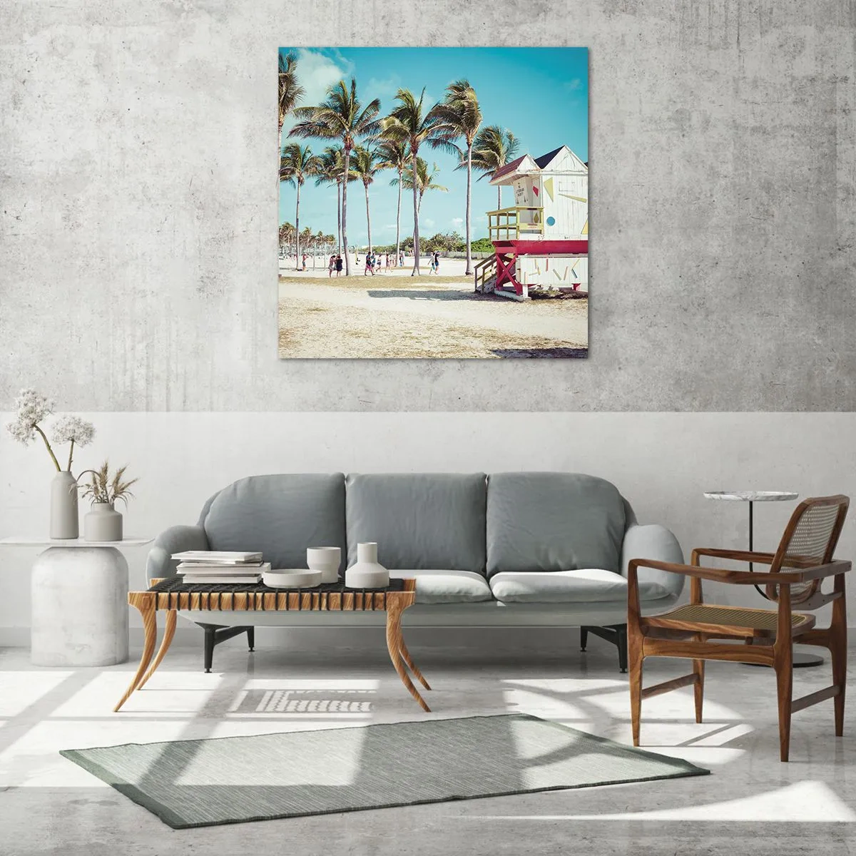 Cuadro sobre vidrio - Impresiones sobre Vidrio - Un hermoso día por delante - 40x40 cm