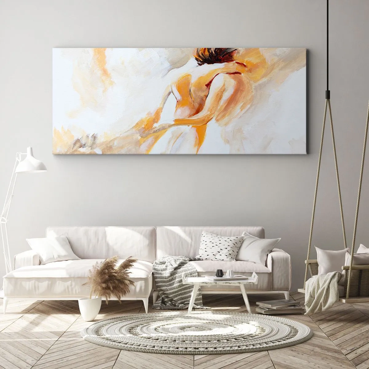 Cuadro sobre lienzo - Impresión de Imagen - En un cielo de cercanía - 100x40 cm
