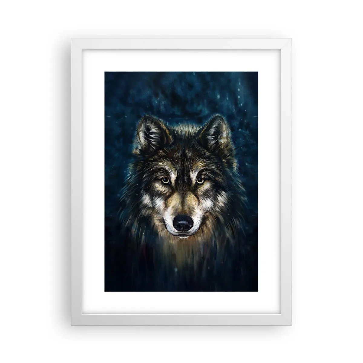 Póster en marco blanco - ¿Alfa? Y omega - 30x40 cm