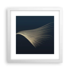 Póster en marco blanco - Como el cabello de un ángel - 30x30 cm