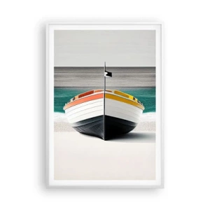 Póster en marco blanco - En su lugar exacto - 70x100 cm