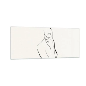 Cuadro sobre vidrio - Impresiones sobre Vidrio - Una ola de melancolía - 100x40 cm