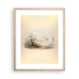 Póster en marco roble claro - Dama de los juncos - 40x50 cm