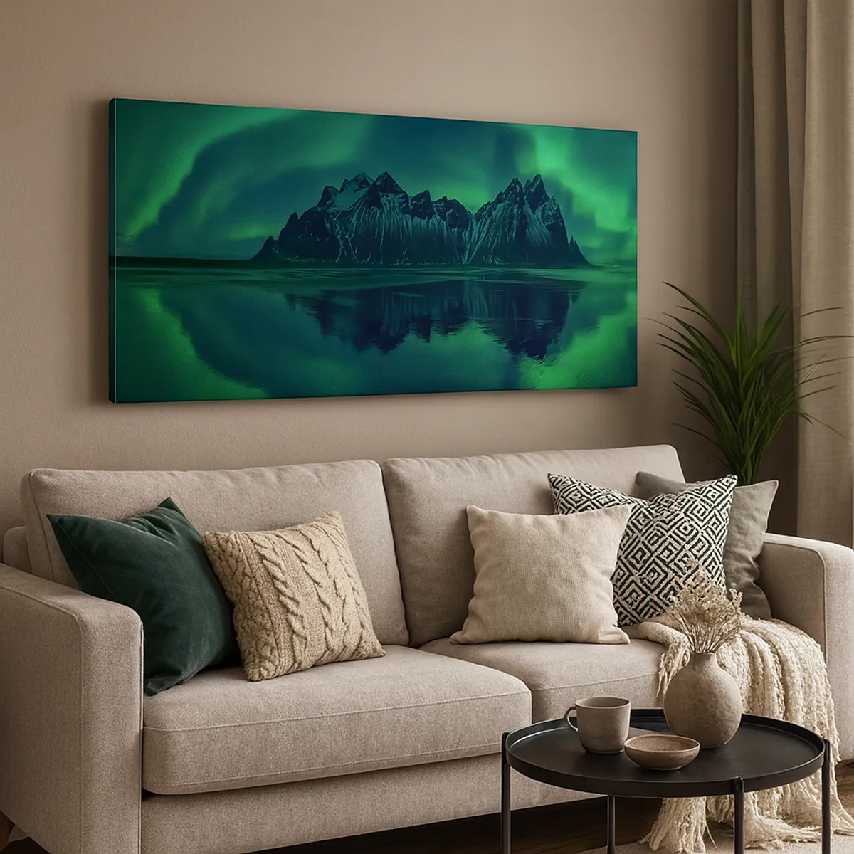 Cuadro sobre lienzo - Impresión de Imagen - En los brazos de la aurora - 30x30 cm