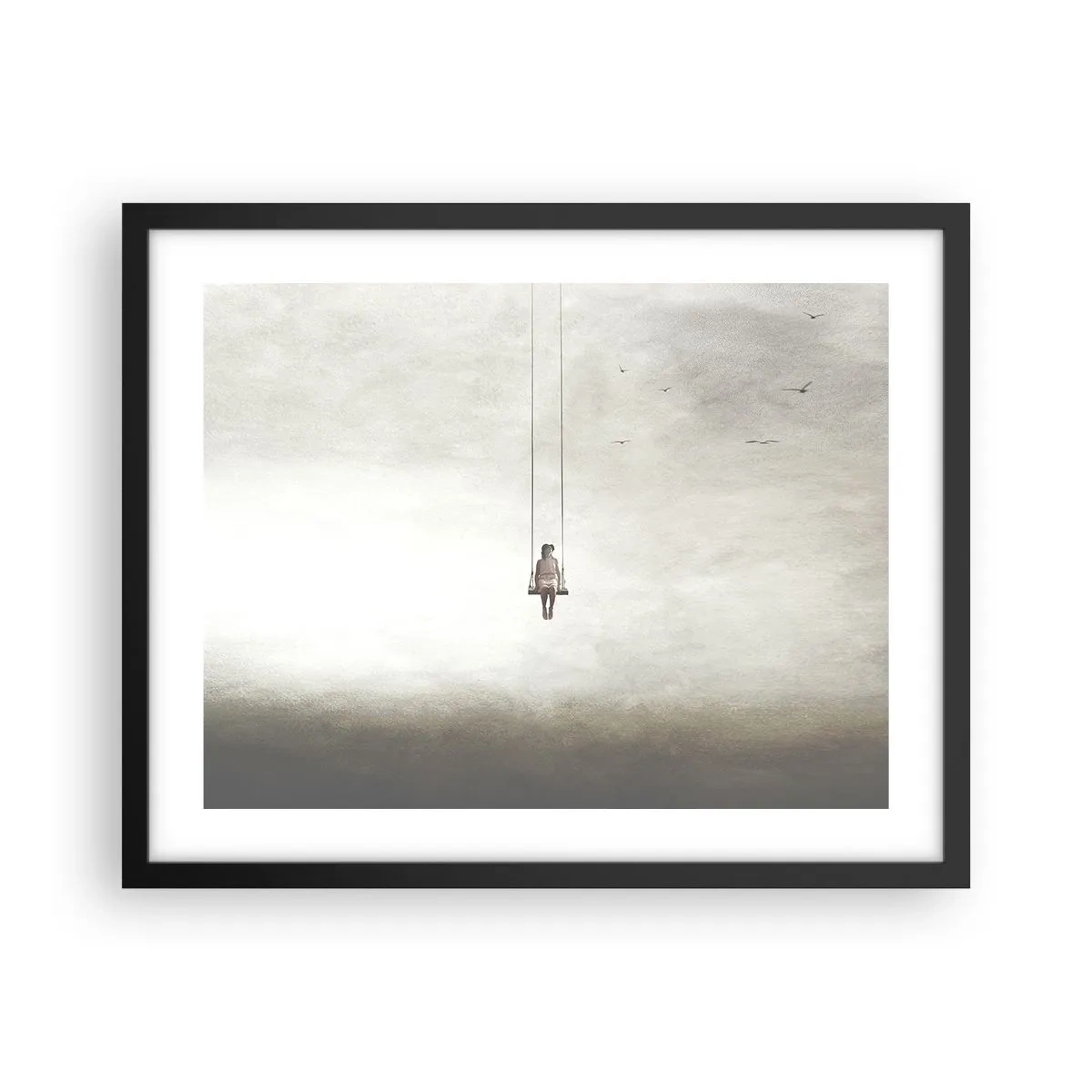 Póster en marco negro - El niño que llevamos dentro - 50x40 cm