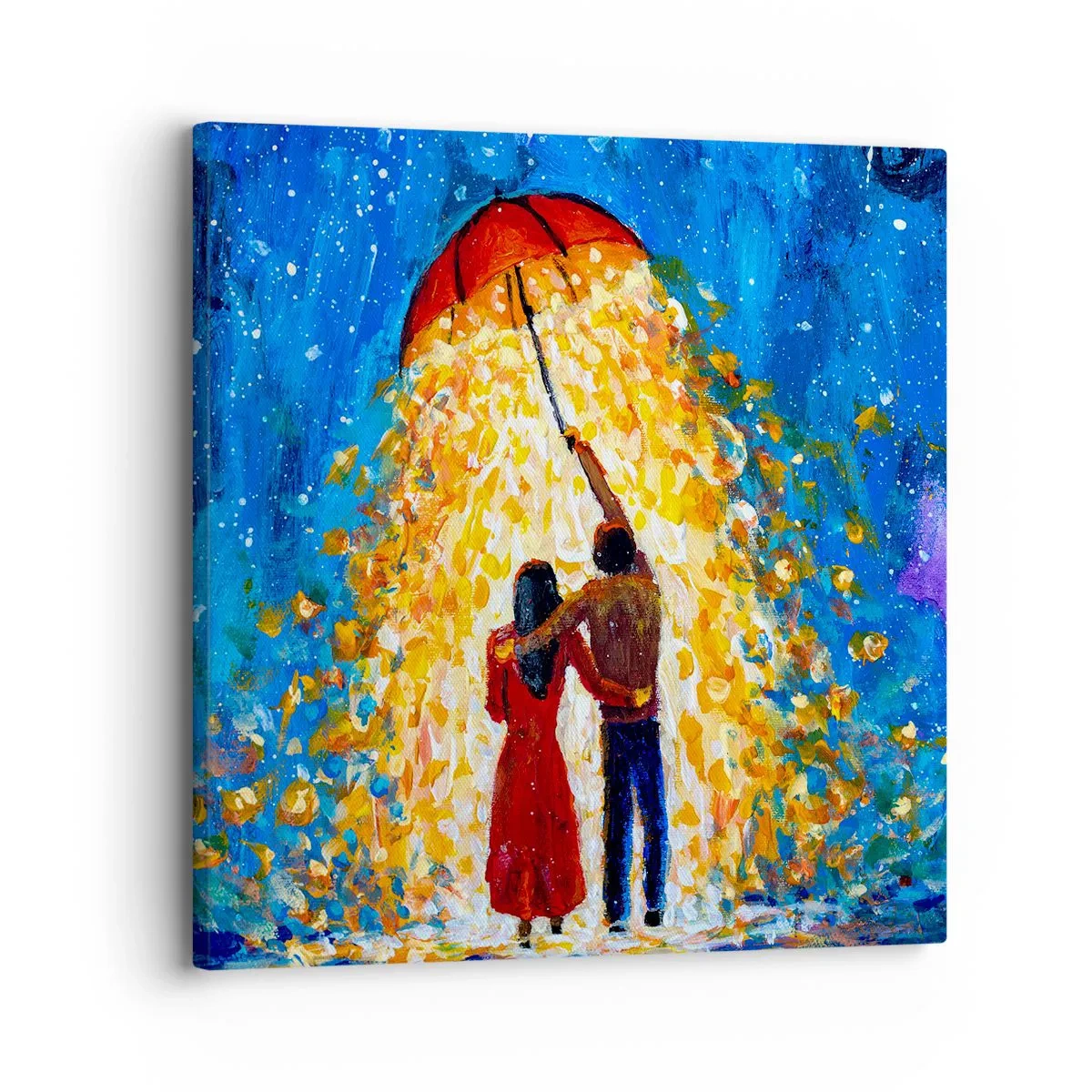 Cuadro sobre lienzo - Impresión de Imagen - La magia de una tarde lluviosa - 30x30 cm