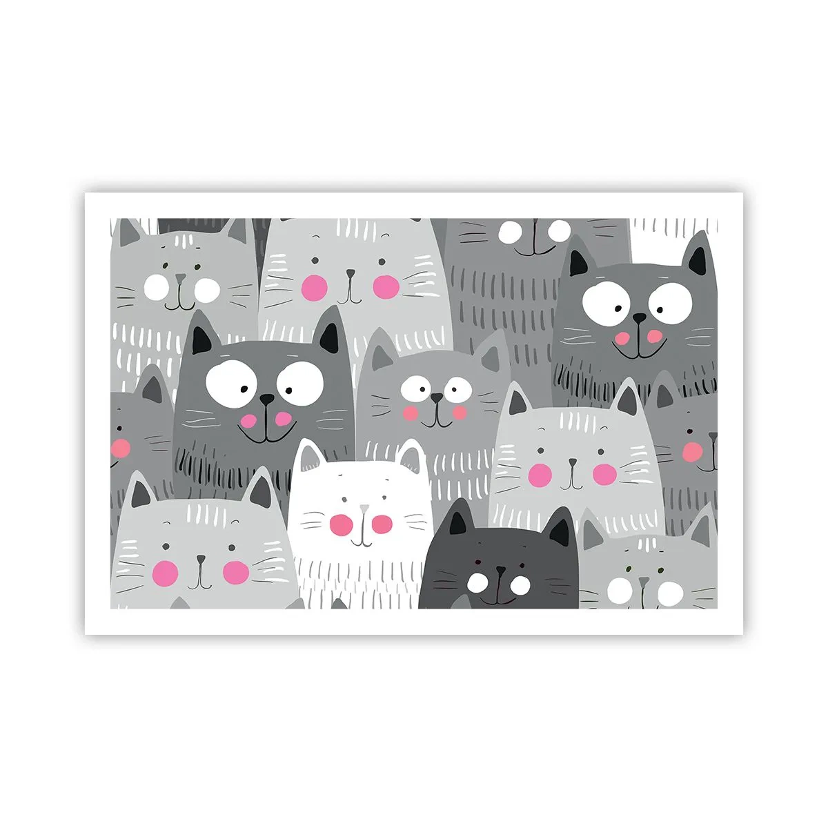 Póster - El mundo de los gatos - 91x61 cm
