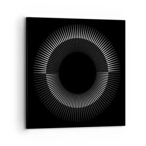 Cuadro sobre lienzo - Impresión de Imagen - Sol negro - 70x70 cm