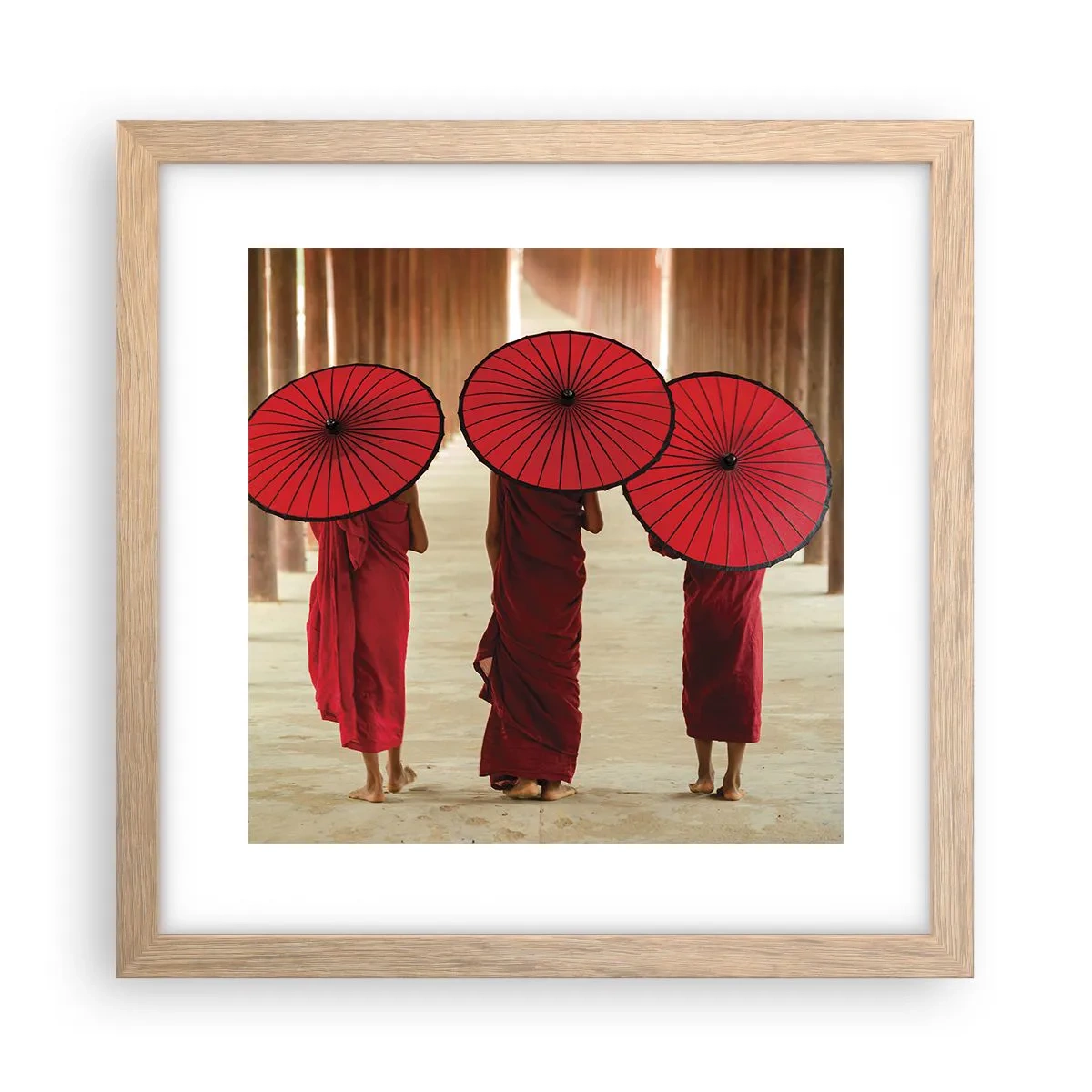 Póster en marco roble claro - En el camino a la Tierra Pura - 30x30 cm